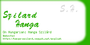 szilard hanga business card